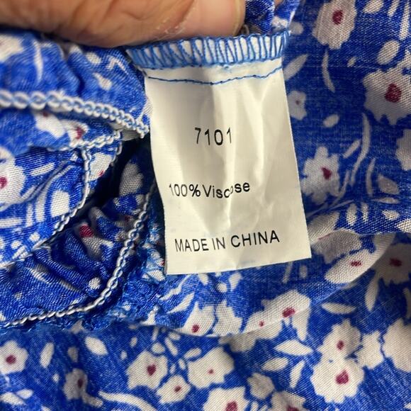 Prettygarden Floral Ruched One Shoulder Tiered Ruffle Bodycon Dress Women's LO - Picture 13 of 16